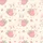 Women's Charming Hand-Drawn Cream Pastel Bunny & Strawberry Seamless Pattern with Blush Pink Hearts Satin Pajamas Set - 2