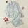 Women's Serene Pale Blue Golden Branch Cream Blossom Orange Berry Botanical Print Satin Pajamas Set - 1
