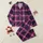 Women's Deep Navy Fuchsia Plum Rose Pastel Pink Multi-Layered Tartan Plaid Satin Pajamas Set - 1