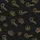 Women's Flat Antique Gold Ornate Crown & Script Queen Text Matte Black Pattern Satin Pajamas Set - 2