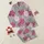 Women's Stylized Tropical Floral Seamless Pattern in Fuchsia Pink, Deep Maroon & Sage Green on Lavender-Pink Satin Pajamas Set - 1