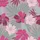 Women's Stylized Tropical Floral Seamless Pattern in Fuchsia Pink, Deep Maroon & Sage Green on Lavender-Pink Satin Pajamas Set - 2