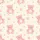 Women's Plus Size Soft Cream Pastel Pink Fluffy Teddy Bear & Paw Illustrative Seamless Pattern Satin Pajamas Set - 2