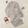 Women's Seamless Rose Gold Brushstroke Heart Art on Heather Grey Satin Pajamas Set - 1