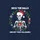 Holiday Humor Fans' White Skeleton Red Santa Hat Holly Berry Snowflake 'Deck The Halls' Art Sweatshirt - 2