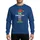 Festive Family Fun' Executive Elf Cartoon with 'THE EXECUTIVE ELF' Text, Red Green Striped Legs, Yellow Bell Shoes Sweatshirt - 1