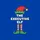 Festive Family Fun' Executive Elf Cartoon with 'THE EXECUTIVE ELF' Text, Red Green Striped Legs, Yellow Bell Shoes Sweatshirt - 2