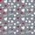 Women's Muted Gray White & Red Hearts Love Script Seamless Pattern Satin Pajamas Set - 2