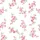 Women's Delicate Hand-Drawn Cherry Blossom Pastel Pink Fuchsia Floral Sage Leaf Pattern on White Satin Pajamas Set - 2