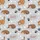 Women's Whimsical Caramel Brown Cartoon Cats, Light Grey Paw Prints & Muted Pink 'CAT' Speech Bubbles Satin Pajamas Set - 2