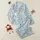 Cat Lovers' Whimsical Pastel Pink & White Cartoon Cats Sky Blue All-Over Playful Pattern with Hearts Satin Pajamas Set - 1