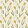 Women's Muted Mustard Goldenrod Tulip Olive Sage Botanical Hand-Drawn Floral Pattern Satin Pajamas Set - 2