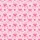Women's Sweet Fuchsia Pink Bows, Ribbons, Hearts & Starbursts on Pastel Pink Satin Pajamas Set - 2