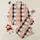 Women's Black Peachy Pink Off-White Classic Plaid Coffee Bean & Cup Outline Art Satin Pajamas Set - 1