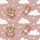 Kids' Whimsical Dusty Rose Brown Teddy Bear Cloud Star Pattern Satin Pajamas Set - 2