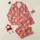 Women's Vibrant Red Playful Blue-Grey Koala Pattern with Yellow Stars & Green Eucalyptus Satin Pajamas Set - 1