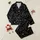 Whimsical Dreamer's Celestial Stars, Shooting Stars, Hearts & Geometric Satin Pajamas Set - 1