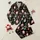 Whimsical Christmas: Vibrant Santa Snowmen Teal Trees Golden Merry Christmas Satin Pajamas Set - 1