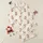Women's Whimsical Cocoa Brown Teddy Bears, Muted Red Hearts, Pale Pink Scarves on Cream Off-White Satin Pajamas Set - 1