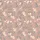 Women's Soft-Focus Dusty Rose Botanical Sage Green Leaf Cream Blossom Satin Pajamas Set - 2