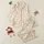 Women's Cream Painterly Orange Peach Floral Green-Grey Watercolor Botanical Pattern Satin Pajamas Set - 1