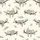 Women's Whimsical Creamy Off-White Sloth Pattern with Greige Animals, Muted Teal Leaves & Hand-Drawn Text Satin Pajamas Set - 2