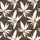 Women's Seamless Cocoa Brown & Creamy Off-White Stylized Tropical Foliage Satin Pajamas Set - 2
