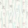 Women's Creamy Off-White Pastel Blue Wavy Cloud Stripe with Gentle Teddy Bear Hot Air Balloon Pattern Satin Pajamas Set - 2
