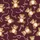 Women's Playful Light Brown Teddy Bear Pink Ribbons Deep Maroon Graphic Pattern Satin Pajamas Set - 2