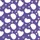 Women's Whimsical Deep Purple White Abstract Forms & Light Pink Hearts Flat Art Pattern Satin Pajamas Set - 2