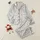 Women's Hand-Drawn Floral Butterfly Pattern in Light Pink, Peachy Gold & Dark Grey on Black Satin Pajamas Set - 1