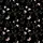 Women's Hand-Drawn Floral Butterfly Pattern in Light Pink, Peachy Gold & Dark Grey on Black Satin Pajamas Set - 2