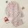 Women's Soft Pastel Pink Sleepy Cats, Muted Blue Fans & Fish All-Over Print Satin Pajamas Set - 1