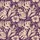 Women's Deep Plum & Beige Two-Tone Flat Illustrative Tropical Seamless Pattern Satin Pajamas Set - 2
