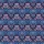 Women's Intricate Bohemian Abstract Floral Paisley Navy Dusty Pink Cerulean Pattern Satin Pajamas Set - 2