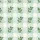 Women's Classic Light Mint Green Gingham with Delicate Olive Sprigs Pattern Satin Pajamas Set - 2