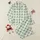 Women's Classic Light Mint Green Gingham with Delicate Olive Sprigs Pattern Satin Pajamas Set - 1