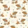 Dachshund Lovers' Cute Cream Puppy Print: Blue Berets, Plaid Sweaters, Positive Hand-Drawn Design Satin Pajamas Set - 2