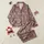 Women's Distressed Hand-Drawn Abstract Plaid Muted Mauve Reddish-Brown Off-White Botanical Weave Satin Pajamas Set - 1