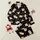 Corgi Lovers' Black Adorable Corgi Puppies Sleeping Playful Pink Hearts Zzz Pattern Satin Pajamas Set - 1