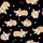 Corgi Lovers' Black Adorable Corgi Puppies Sleeping Playful Pink Hearts Zzz Pattern Satin Pajamas Set - 2