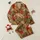 Women's Vibrant Reddish-Brown Tropical Tiger Hibiscus Golden Palm Pattern Satin Pajamas Set - 1