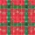 Women's Festive Red Green Tartan Plaid Christmas Candy Cane Gingerbread Reindeer Pattern Satin Pajamas Set - 2