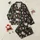 Women's Mystical Charcoal Black Whimsical Occult Celestial Pattern with Witch Hats Skulls Moons Suns Satin Pajamas Set - 1