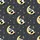 Animal Lovers' Charming Cartoon Pandas Golden Moon Stars Charcoal Grey Design Satin Pajamas Set - 2