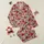 Women's Elegant Painterly Red Burgundy Roses Emerald Leaves Peachy-Pink Floral Pattern Satin Pajamas Set - 1