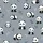 Women's Minimalist Black White Cartoon Panda & Bamboo Scattered Cool Grey Print Satin Pajamas Set - 2