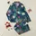 Ladies' Illustrative Underwater World Pattern with Seashells, Fish, and Coral in Blue, Teal, Purple Satin Pajamas Set - 1