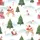 Women's Plus Size Whimsical White Blue Snow Hills Watercolor Red Green Deer Bunny Christmas Design Satin Pajamas Set - 2