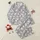 Cat Lovers' Playful Black White Cartoon Cats Pink Hearts Heather Grey Pattern Satin Pajamas Set - 1